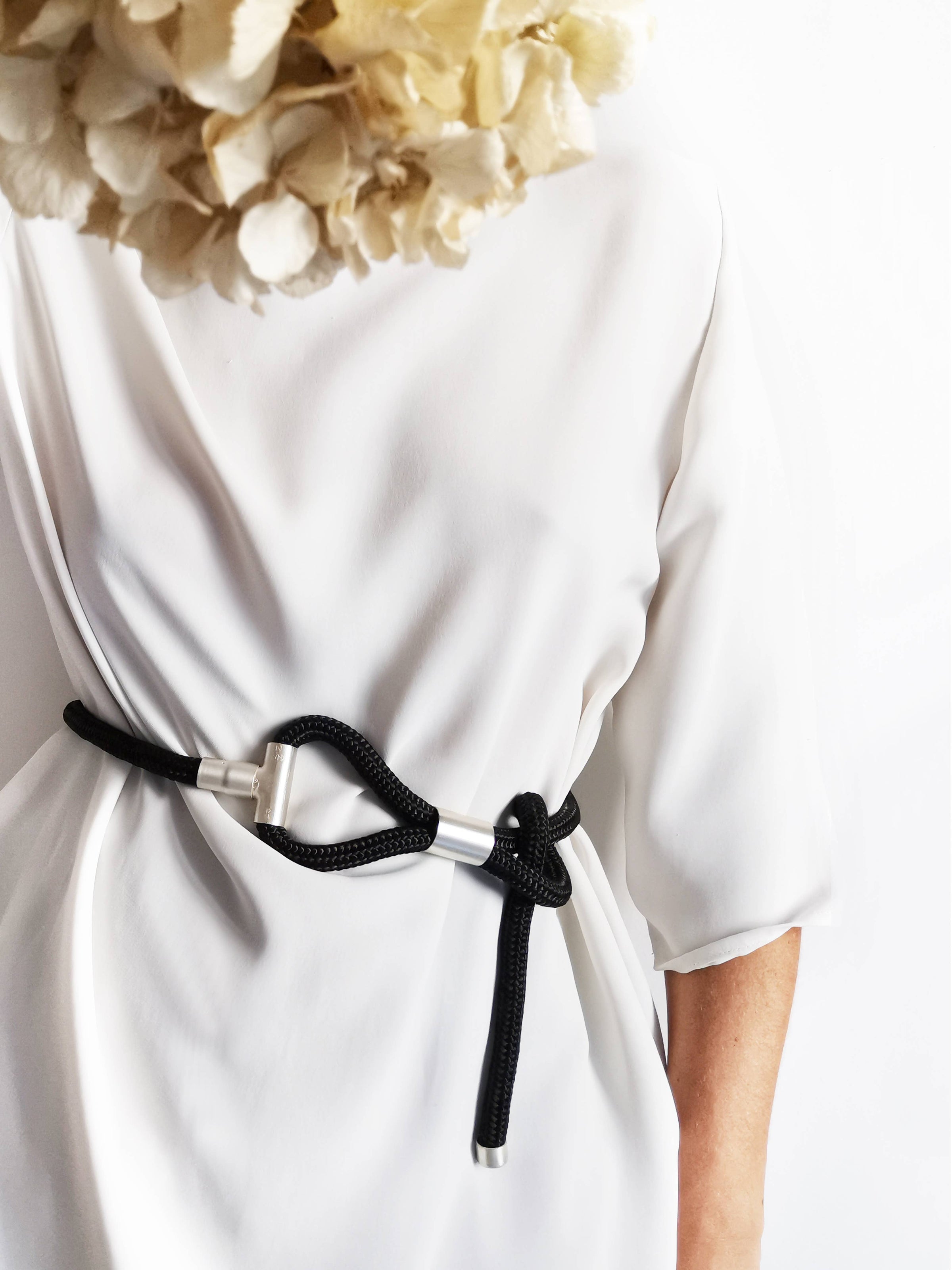 TI-BELT-Multi-Way-Belt+Necklace-by-Carlotta-Scarabeo-Black-Satin-Silver-