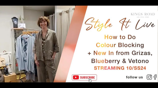 Colour Block and Mix Match Magic with Vetono & Grizas Blueberry at Kings Road Fashions