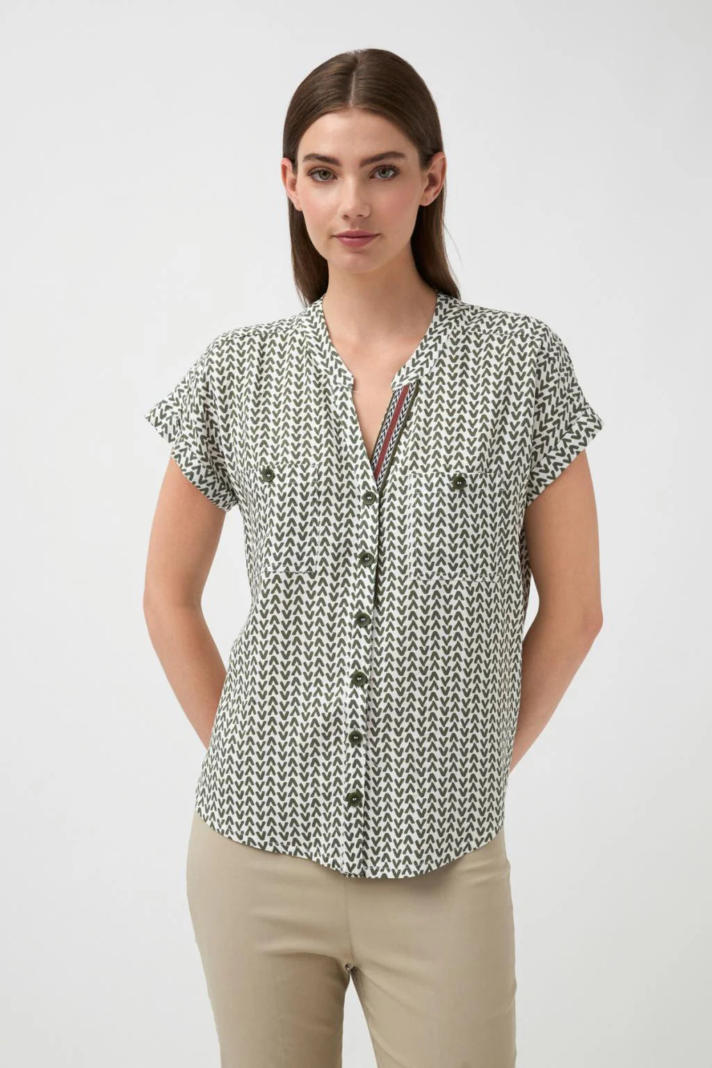 133734-tinta-y-bariloche-khaki-womens-juno-shirt-sleeveless-kings-road-fashions