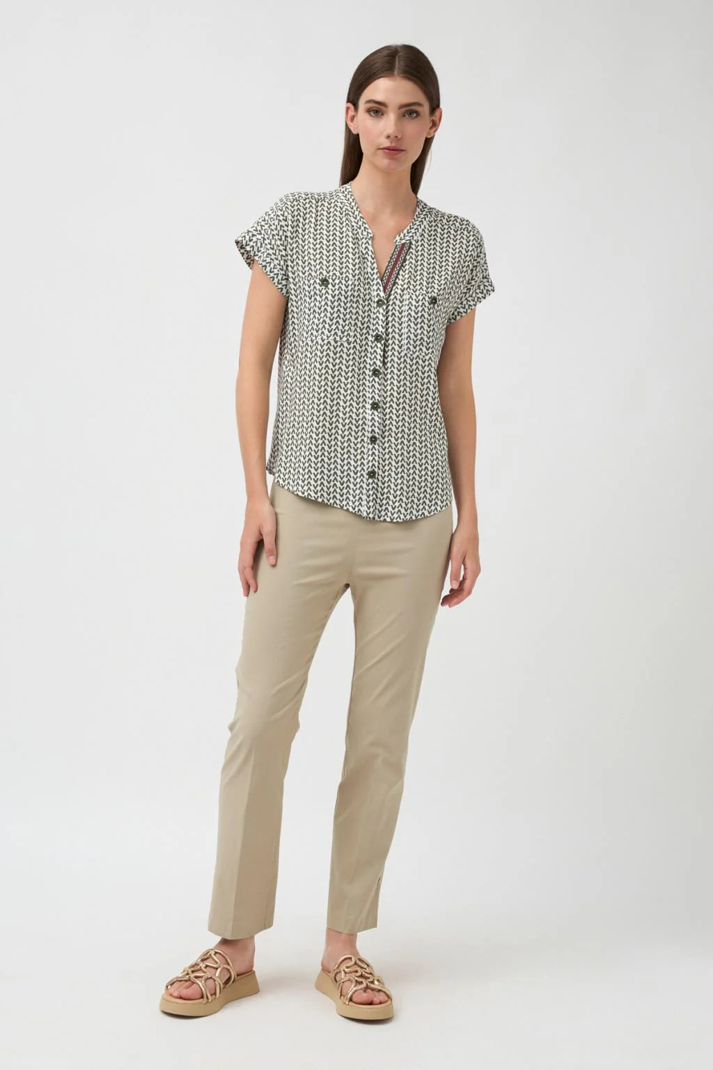 133734-tinta-y-bariloche-khaki-womens-juno-shirt-sleeveless-kings-road-fashions
