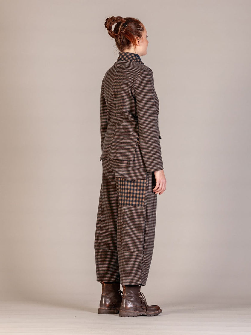 Mama B - Women's BIMIRA JQ Trousers in Notte Small Check