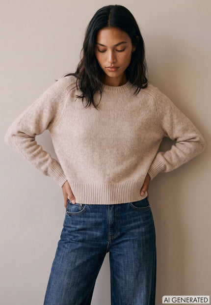 FYNCH HATTON - AW26 Womens Crew Neck Sweater 26097447-421 at Kings Road Fashions, Leighton Buzzard, UK