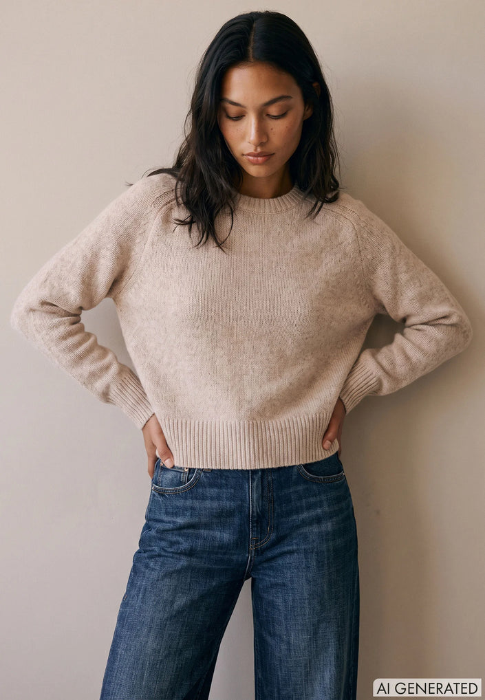 FYNCH HATTON - AW26 Womens Crew Neck Sweater 26097447-421 at Kings Road Fashions, Leighton Buzzard, UK