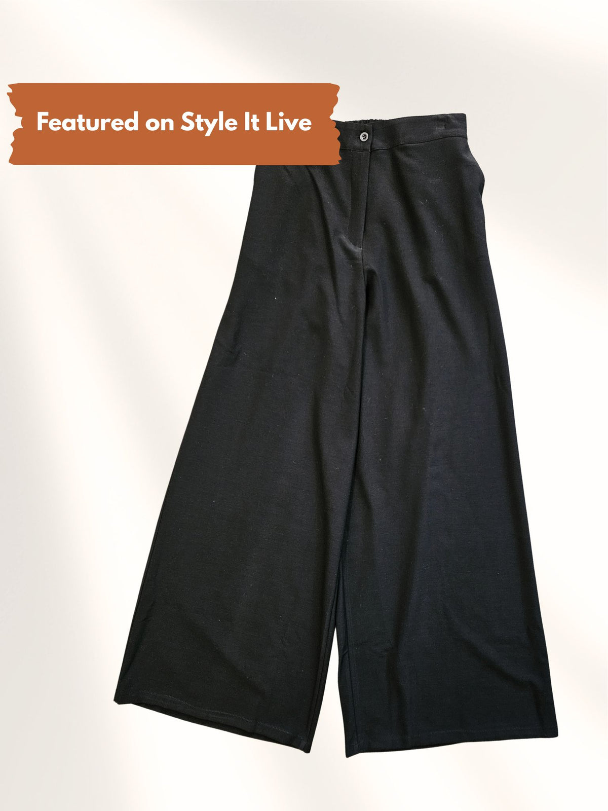 Bize Women's Wide Leg Palazzo Pants BZ3220 - Black