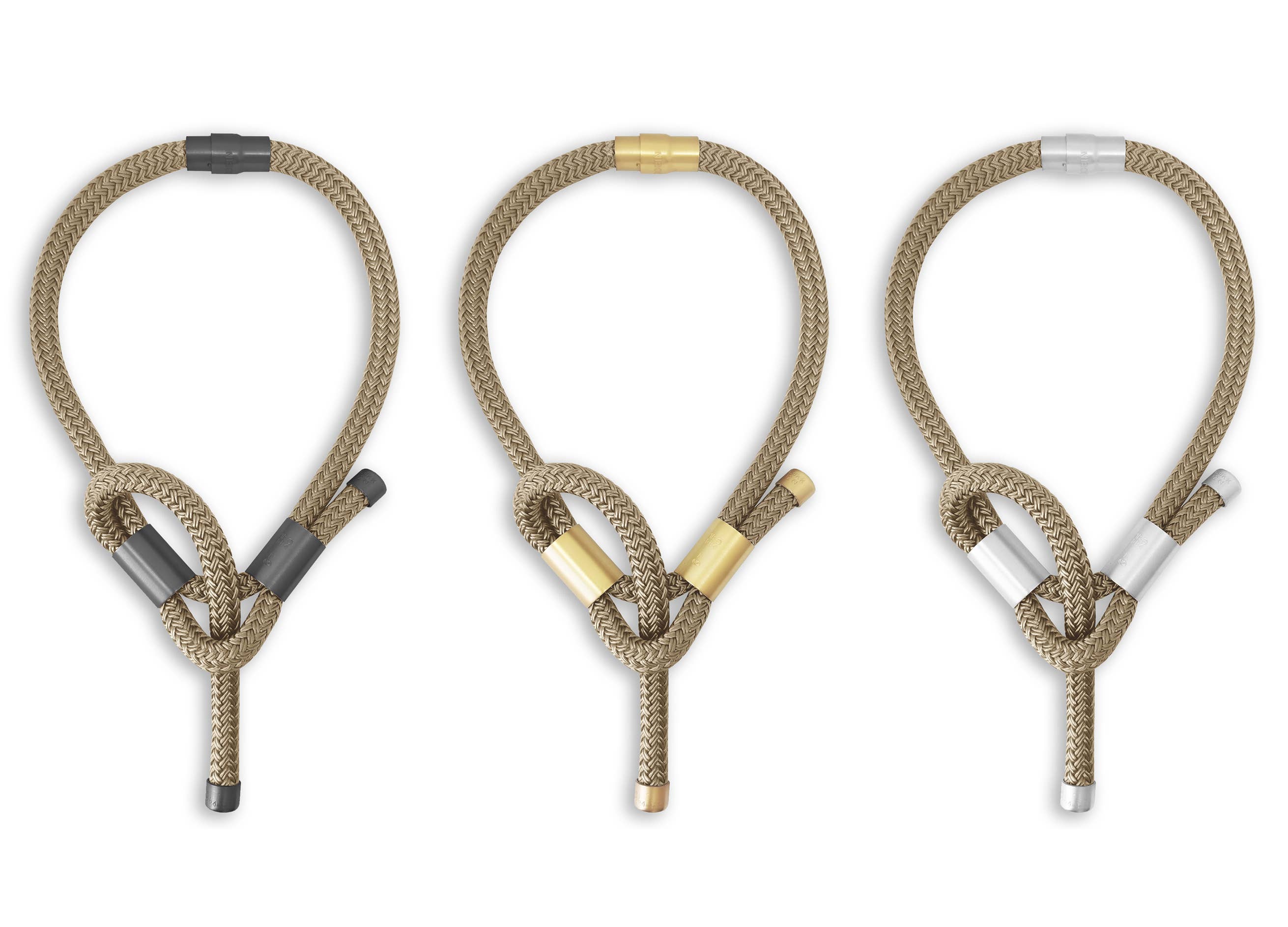 Carlotta Scarabeo NEPTUNE Multi Way Necklace - Black / Black / Satin Silver