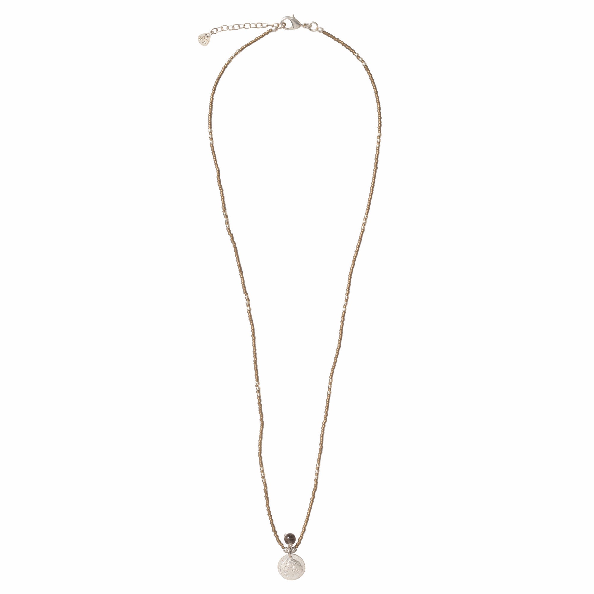 A Beautiful Story - Timeless Smokey Quartz Silver Necklace