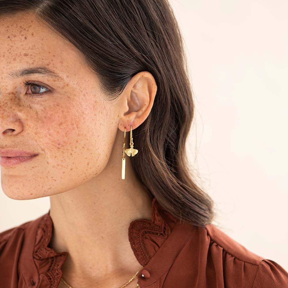 A Beautiful Story - Generous Citrine Gold Plated Earrings