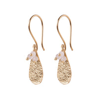 A Beautiful Story - Intention Rose Quartz Gold Plated Earrings