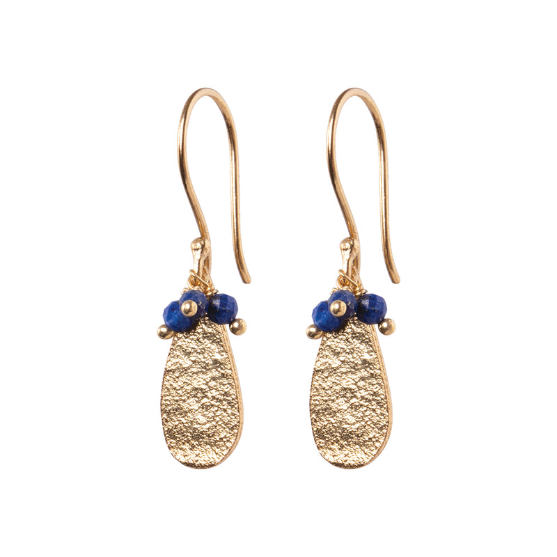 A Beautiful Story - Intention Lapis Lazuli Gold Plated Earrings