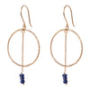 A Beautiful Story - Talent Lapis Lazuli Gold Plated Earrings