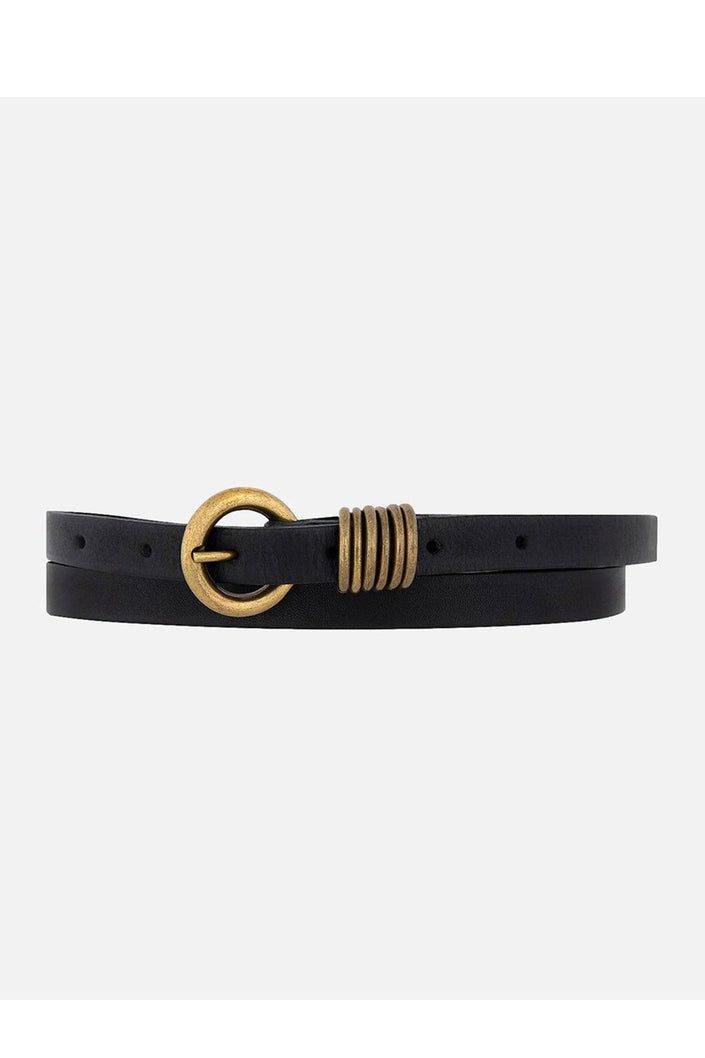Alie_Gold_Circle_Buckle_Skinny_Leather_Belt_-_Black