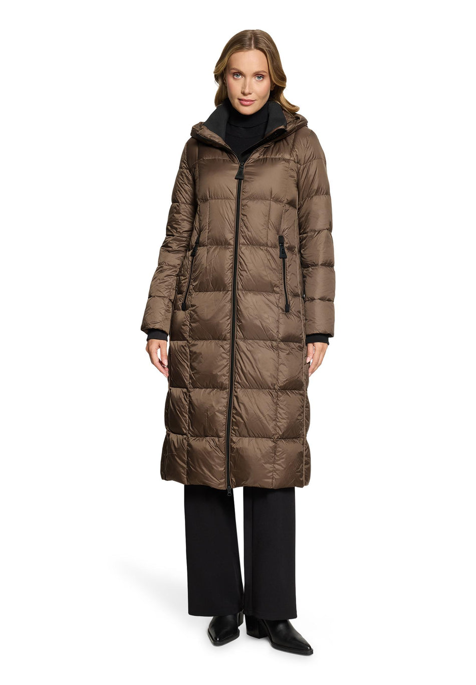 Betty Barclay Women's Down Filled Quilted Coat in Portabella 7102 1550 7459 at Kings Road Fashions, Leighton Buzzard