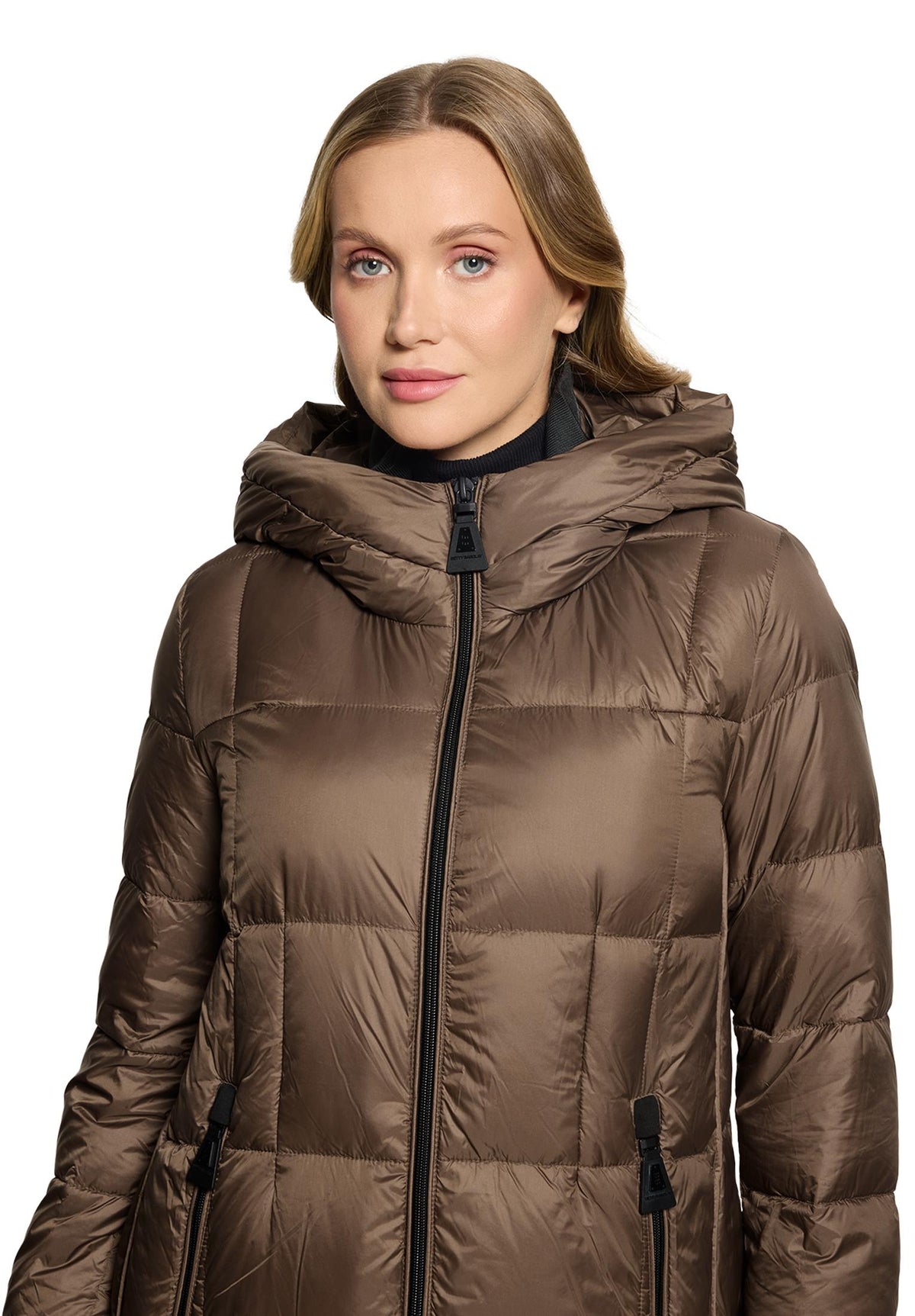Betty Barclay Women's Down Filled Quilted Coat in Portabella 7102 1550 7459 at Kings Road Fashions, Leighton Buzzard