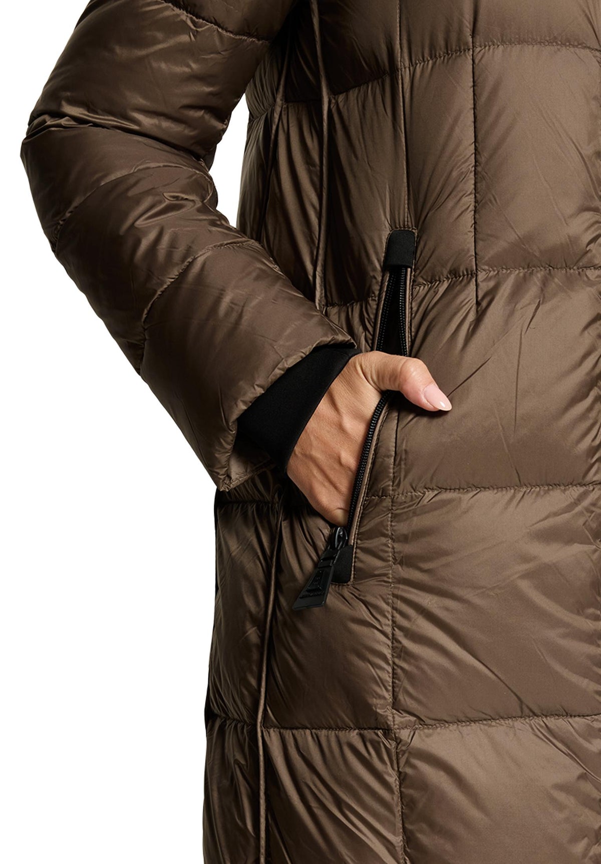 Betty Barclay Women's Down Filled Quilted Coat in Portabella 7102 1550 7459 at Kings Road Fashions, Leighton Buzzard