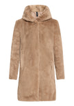 Betty Barclay Women's Faux Fur Coat in Classic Bronze 7191 1540 7460 at Kings Road Fashions, Leighton Buzzard, UK
