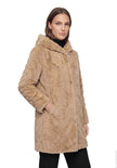 Betty Barclay Women's Faux Fur Coat in Classic Bronze 7191 1540 7460 at Kings Road Fashions, Leighton Buzzard, UK