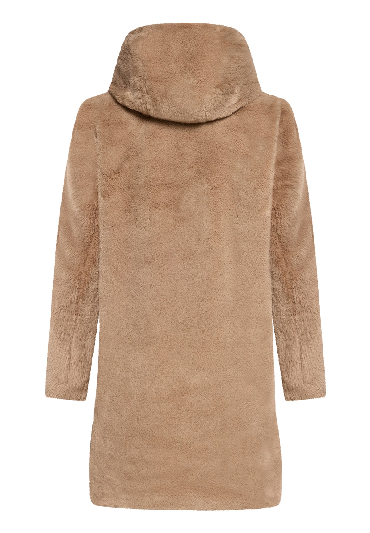 Betty Barclay Women's Faux Fur Coat in Classic Bronze 7191 1540 7460 at Kings Road Fashions, Leighton Buzzard, UK