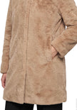 Betty Barclay Women's Faux Fur Coat in Classic Bronze 7191 1540 7460 at Kings Road Fashions, Leighton Buzzard, UK
