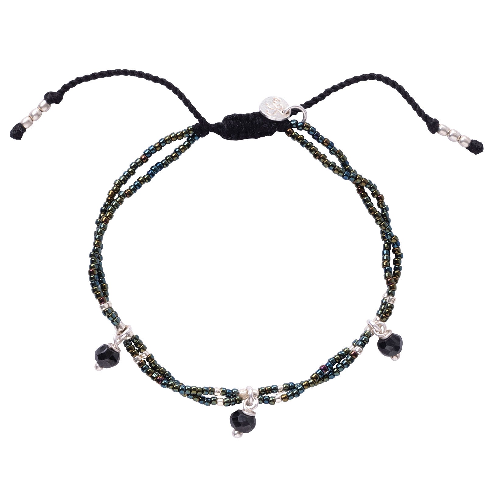 A Beautiful Story - Honor Black Onyx + Silver Bracelet