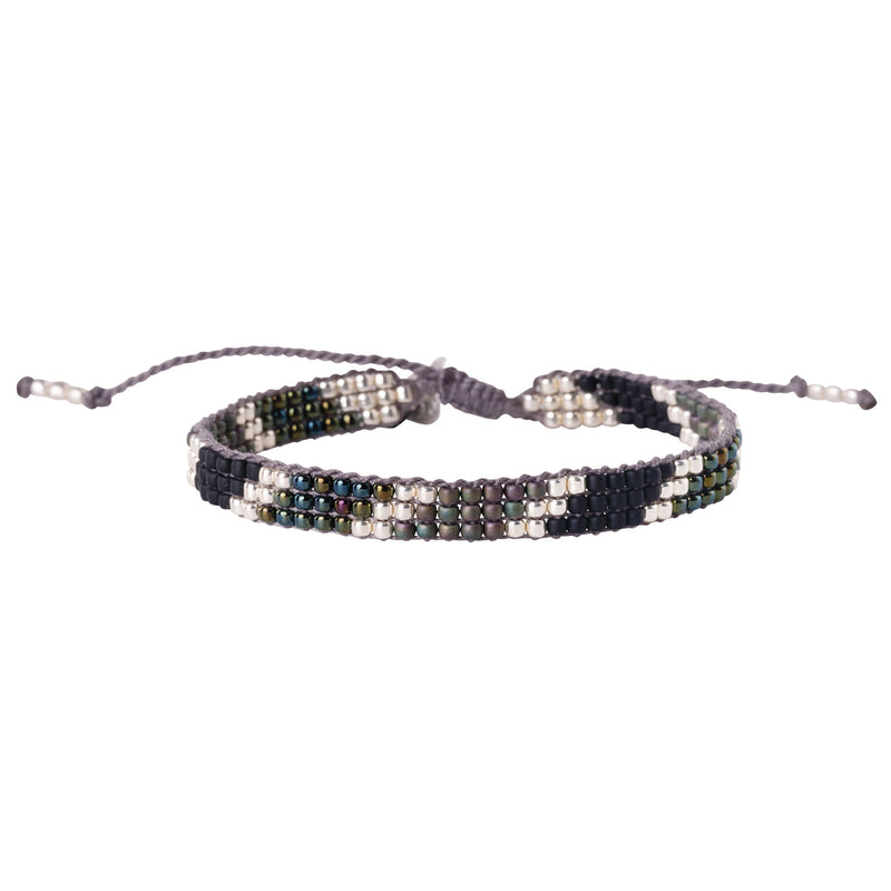 A Beautiful Story - Commitment Black Onyx + Silver Bracelet