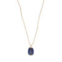 A Beautiful Story - Calm Lapis Lazuli + Gold Necklace