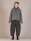 Mama B - Women's BIANCO JQ Trousers in Grigio Big Check