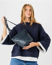 Biba - Leather Cross Bag Chester TB CET1L - Navy Blue at Kings Road Fashions, Leighton Buzzard, UK