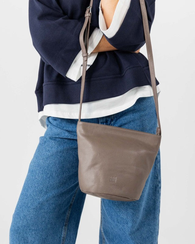 Biba - Leather Cross Bag Chester TB CET1L - Stone at Kings Road Fashions, Leighton Buzzard UK