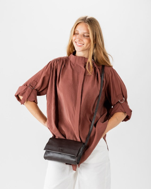 Biba - Leather Cross Bag Chester TB CET3L - Burgundy at Kings Road Fashions, Leighton Buzzard, UK