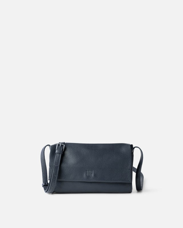Biba - Leather Cross Bag Chester TB CET3L - Navy Blue at Kings Road Fashions, Leighton Buzzard, UK