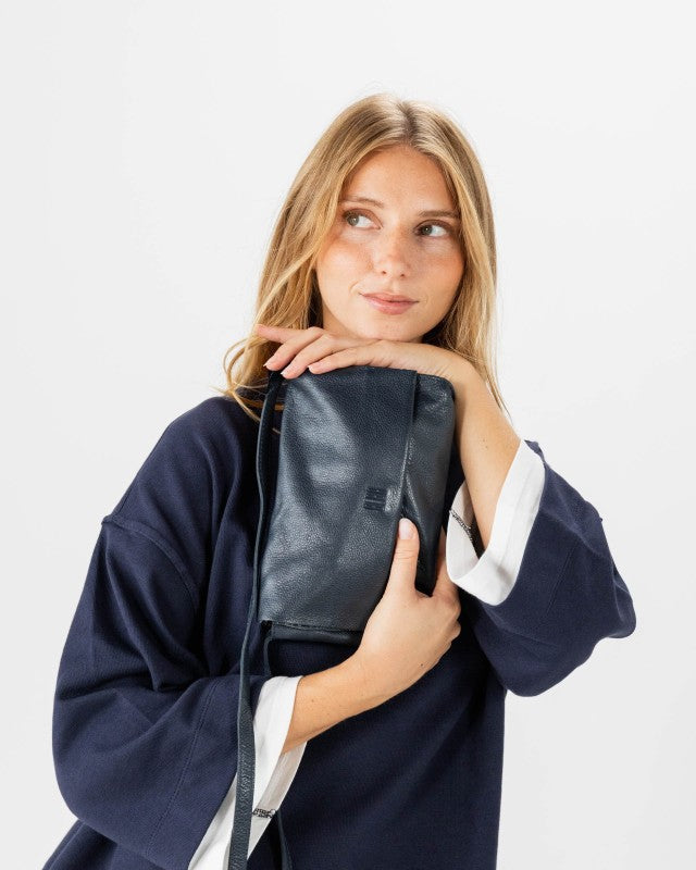 Biba - Leather Cross Bag Chester TB CET3L - Navy Blue at Kings Road Fashions, Leighton Buzzard, UK