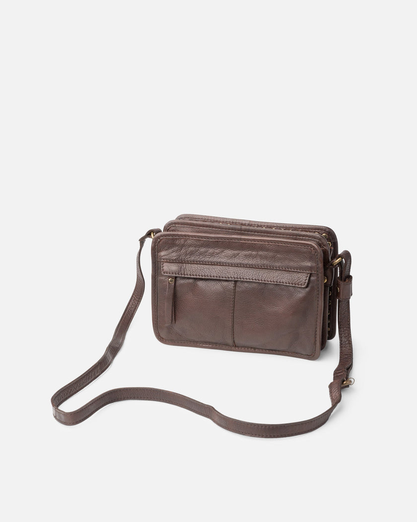 Biba - Women's Cross Body Bag Rockwall RAL1L in Dark Brown at Kings Road Fashions, Leighton Buzzard, UK