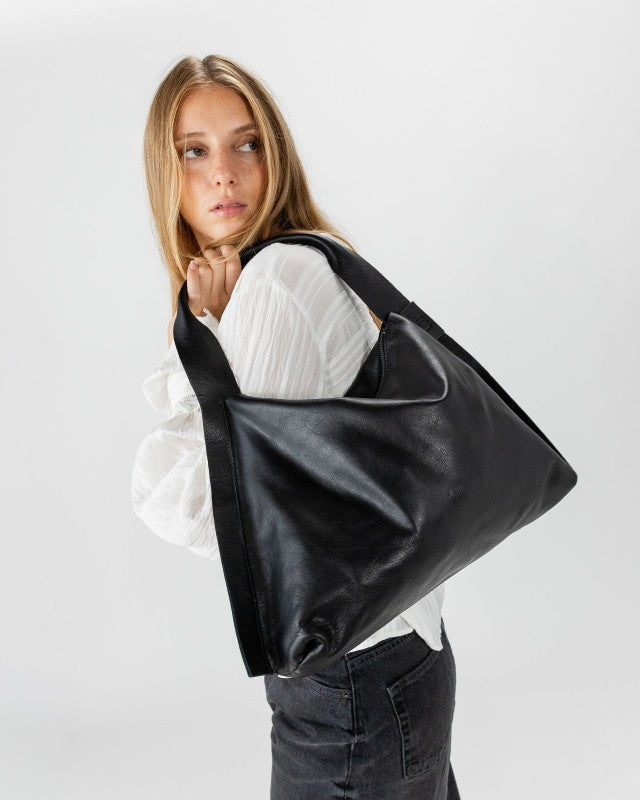 Biba - Women's Vienna Black Leather Shoulder Bag VIE1L at Kings Road Fashions, Leighton Buzzard, UK