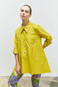 Bize-Women-s-Gold-Yellow-CottonShirt-25SS-BZ171