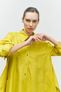 Bize-Women-s-Gold-Yellow-CottonShirt-25SS-BZ171