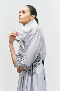 Bize-Women-s-SilverGrey-Dress-in-Cotton-25SS-BZ2054