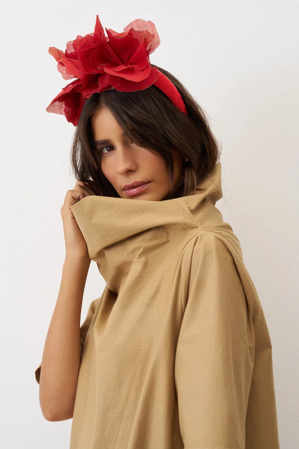 Bize - Women's -A-Line- Funnel -Neck -Tunic -Dress - BZ2131 - Craft-1