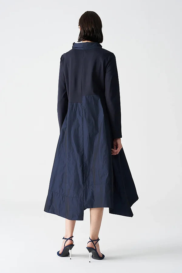 Bize Women's Franklin Midnight Jersey + Taffeta Dress BZ2181 at Kings Road Fashions, Leighton Buzzard UK