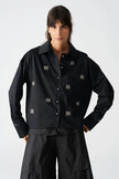 Bize Women's Embellished Blouse BZ419 - Black at Kings Road Fashions, Leighton Buzzard, UK