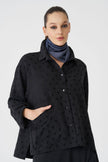 Bize Women's Polka Dot Blouse BZ437 - Anthracite at Kings Road Fashions, Leighton Buzzard, UK