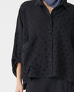 Bize Women's Polka Dot Blouse BZ437 - Anthracite at Kings Road Fashions, Leighton Buzzard, UK