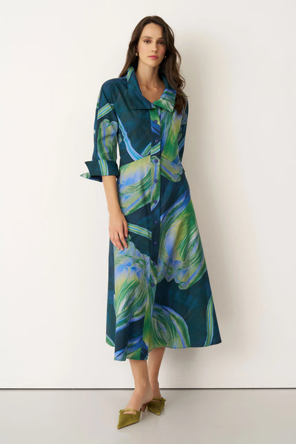 Bize - Women's Aegina Tulip Print Dress BZ21462009