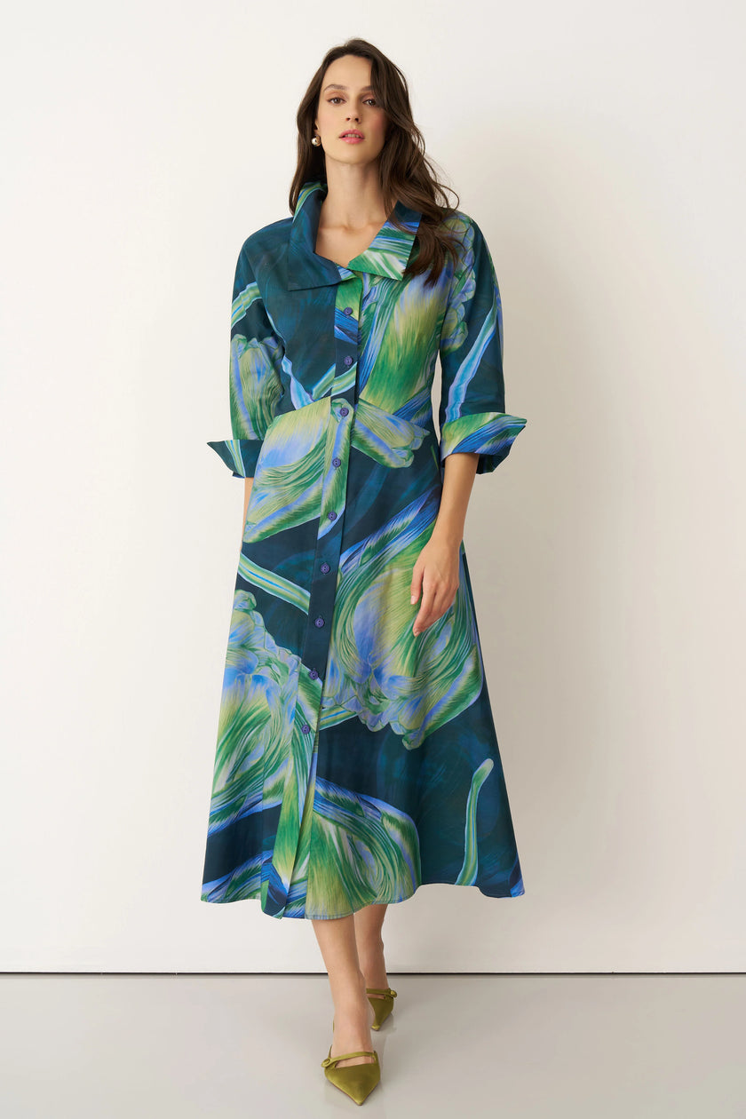 Bize - Women's Aegina Tulip Print Dress BZ21462009