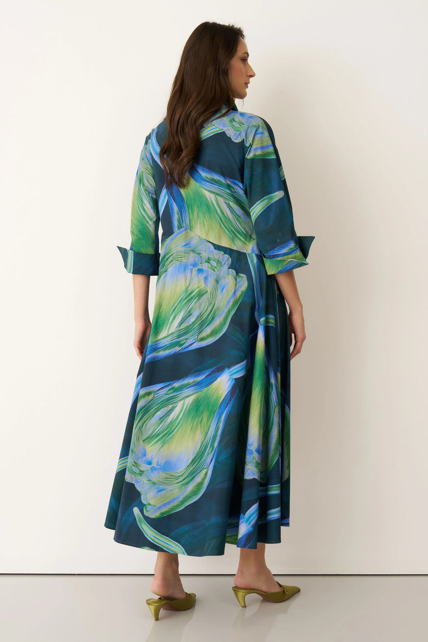 Bize - Women's Aegina Tulip Print Dress BZ21462009