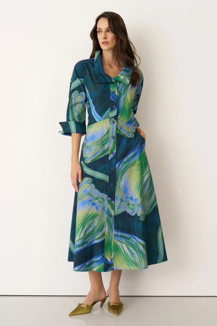 Bize - Women's Aegina Tulip Print Dress BZ21462009