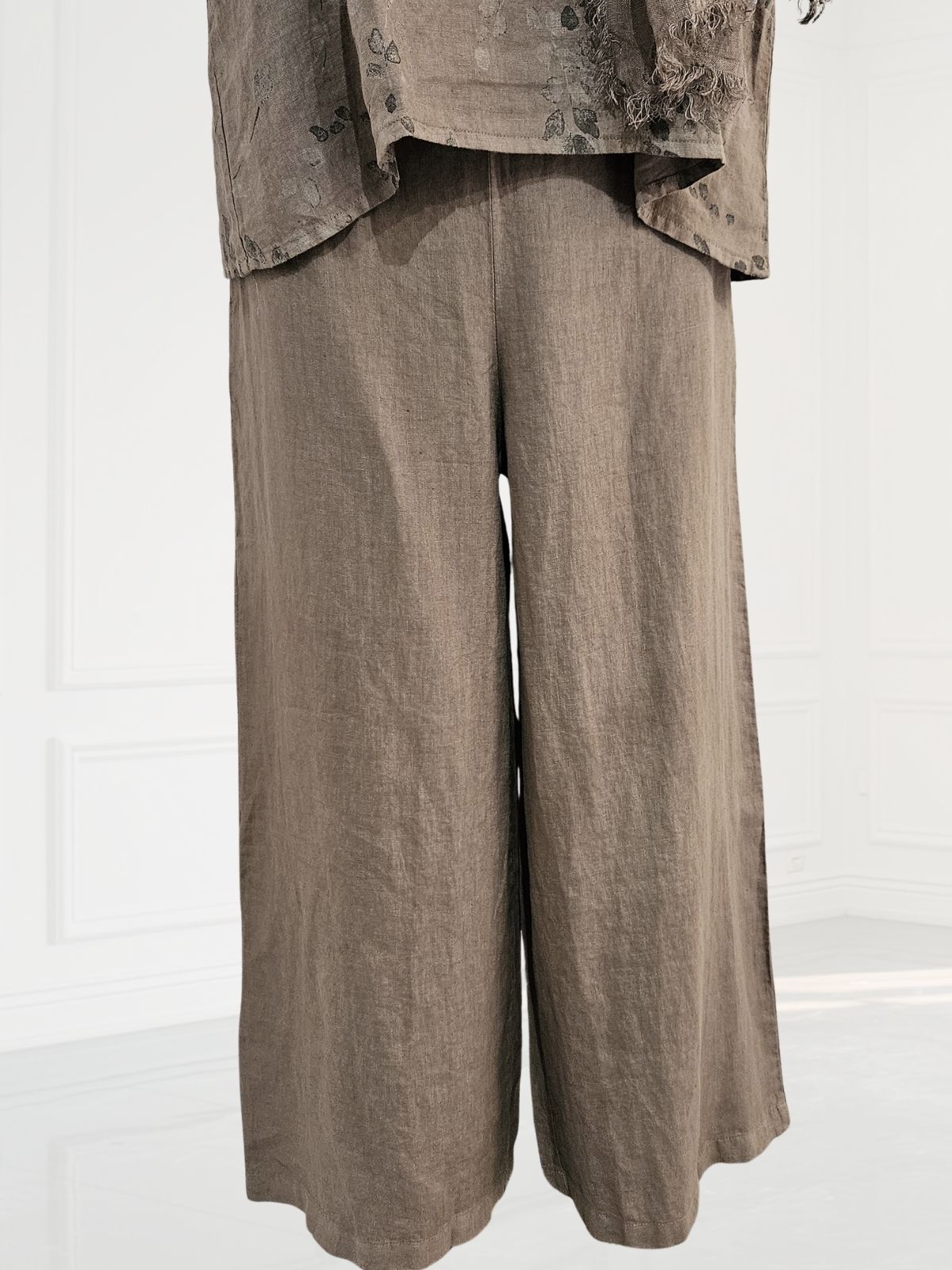 Blueberry-SS26 - Women's -Wide -Leg -Linen-Trousers -FANGO - 23027-Kings-Road-Fashions