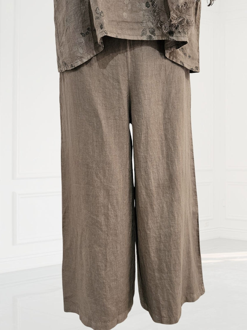 Blueberry-SS26 - Women's -Wide -Leg -Linen-Trousers -FANGO - 23027-Kings-Road-Fashions
