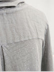 Blueberry-SS26-Women_s-Cowl-Neck-Linen-Gauze-Top-SILVER-25049-Kings-Road-Fashions