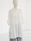 Blueberry- SS26-Women's -Embroiderred -Tencel- Voile -Tunic -WHITE - 26262 Ry-Kings-Road-Fashions