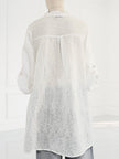 Blueberry- SS26-Women's -Embroiderred -Tencel- Voile -Tunic -WHITE - 26262 Ry-Kings-Road-Fashions